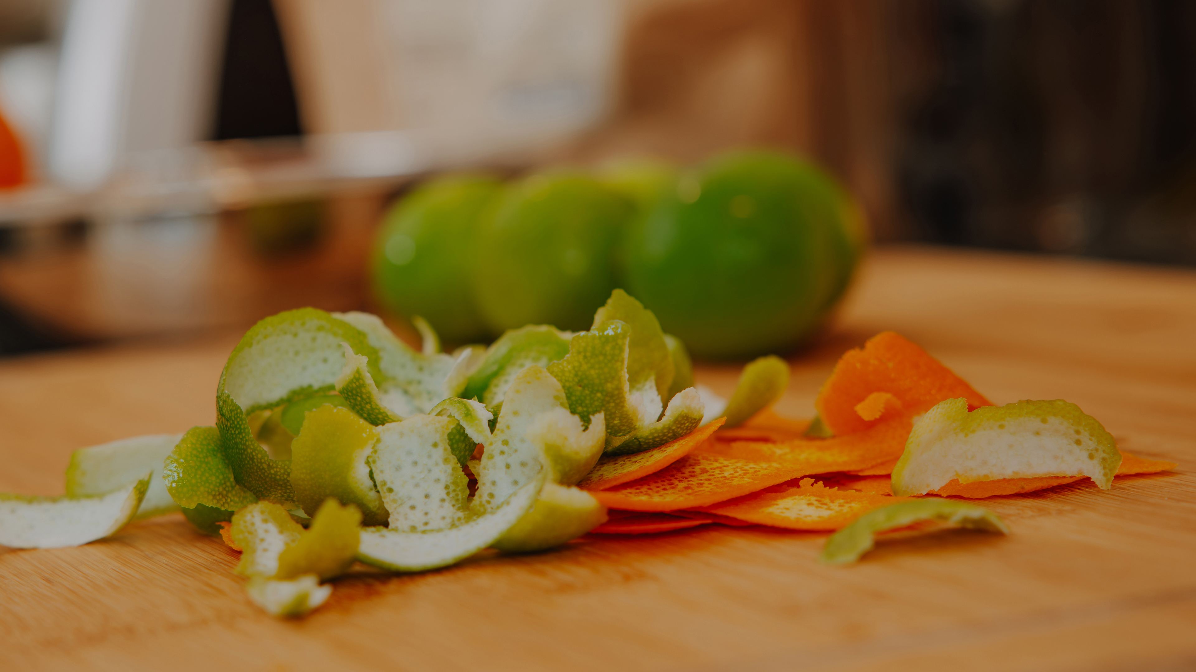 Limetten für die Gin Herstellung