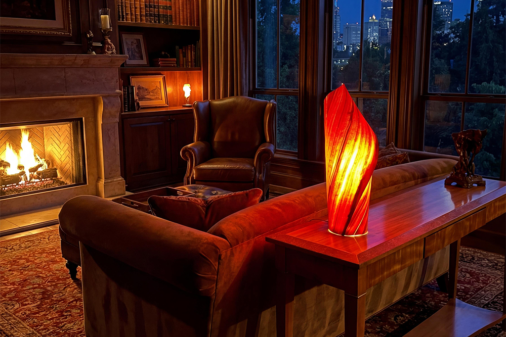 Designerleuchte Unikat Holz