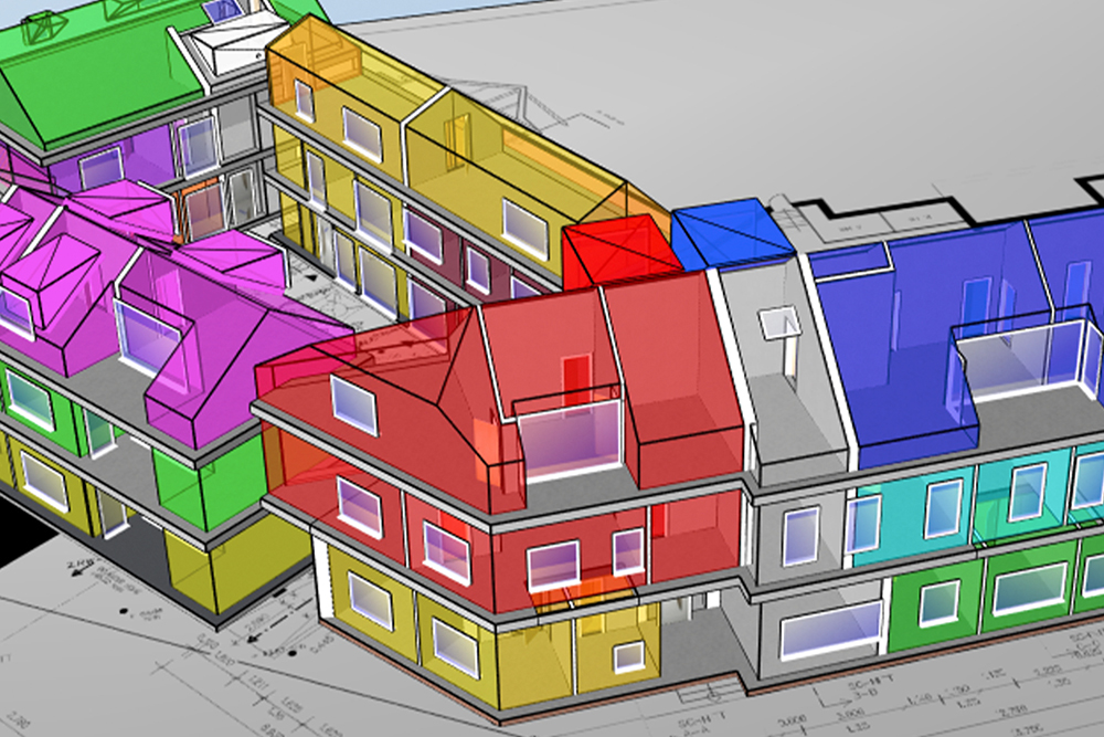 3D-Grafik Energieberatung Geb&auml;ude