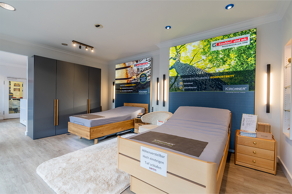 Komfortbetten in unterschiedlichem Design