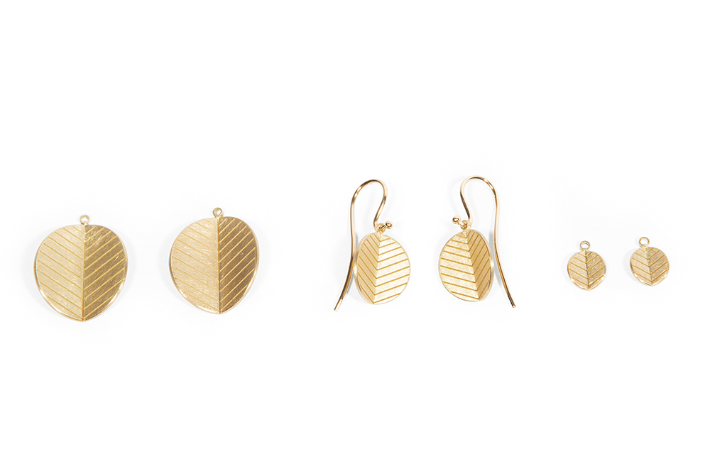 Goldschmuck Blattoptik