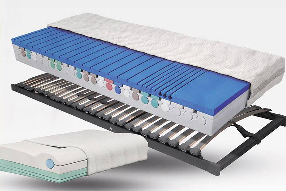 Lattenrost und ergonomisches Kopfkissen/ Matratze