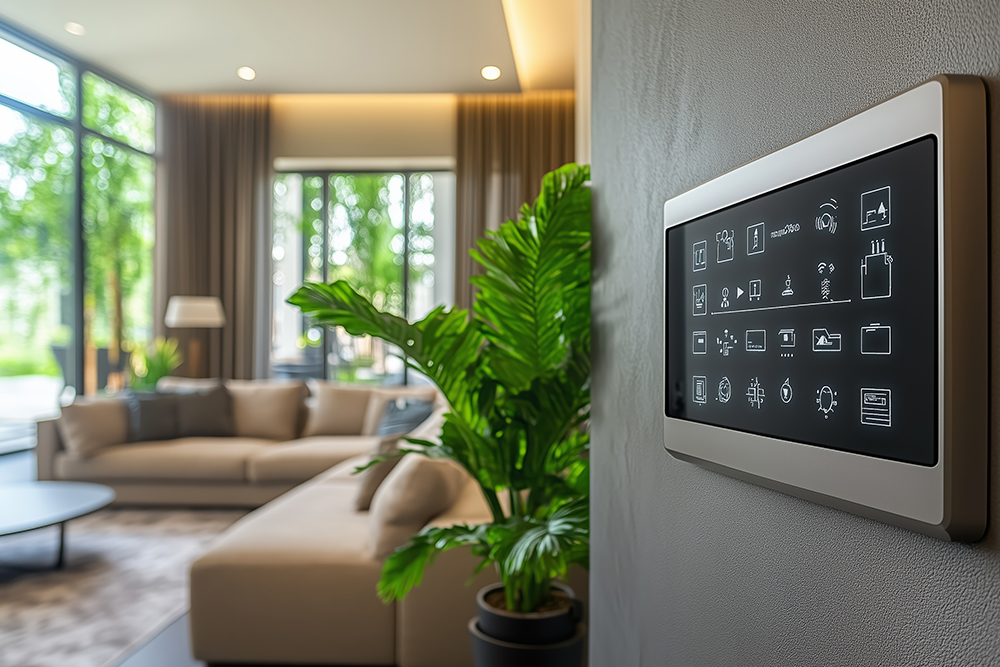Smart-Home-System im Interior-Design
