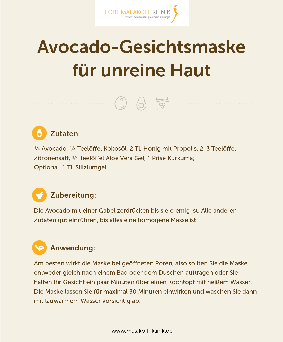 Malakoff-Klinik, Hautpflege, Gesichtspflege, Avocado, 