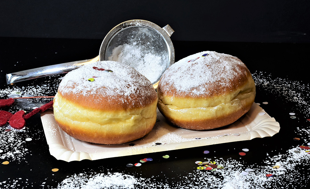 STILPUNKTE-Blog: Karneval in Köln. Berliner oder Krapfen. Foto: pixabay