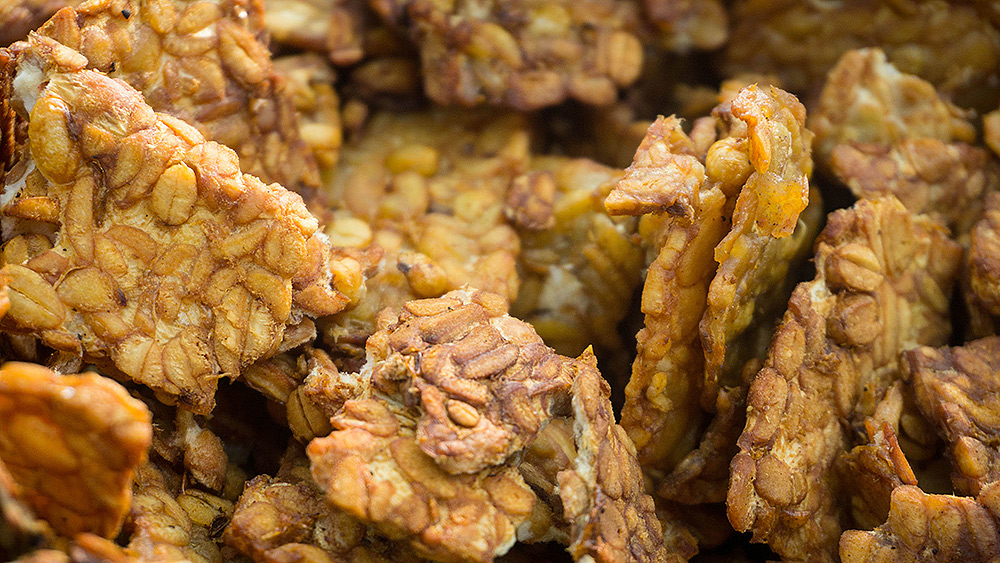 Stilpunkte-Blog: Tempeh gebraten, ein würziger, vegetarischer Snack für Zwischendurch.