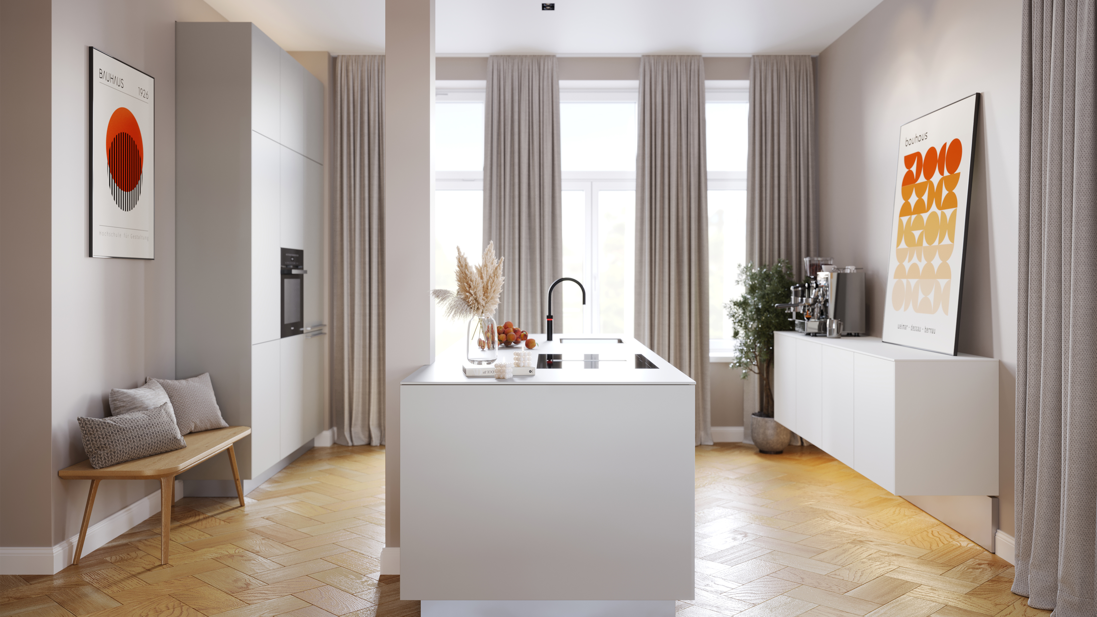 Küchenstudio, Designerküche, Küchenmöbel