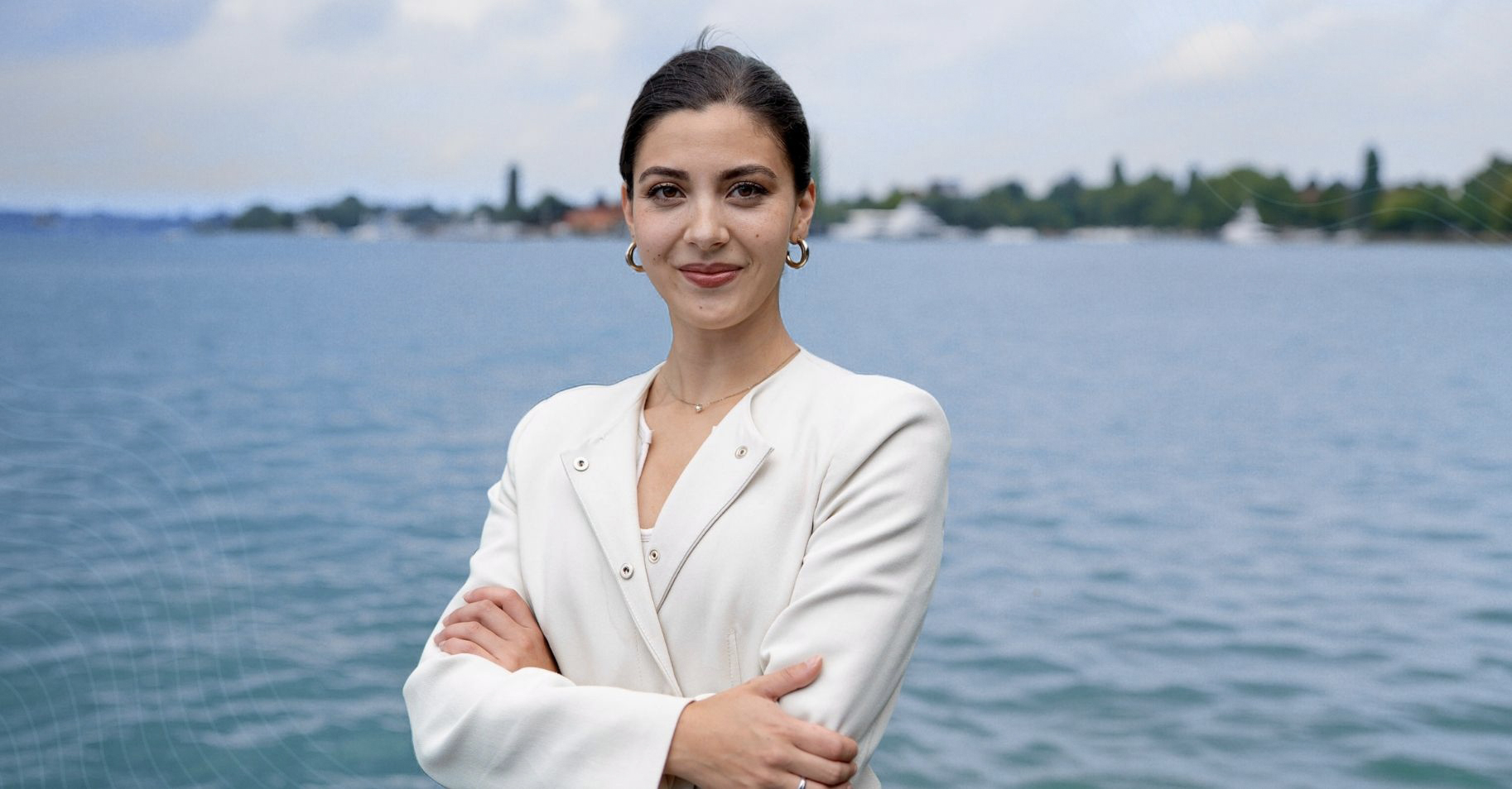 Anja Lippuner am Zürichsee